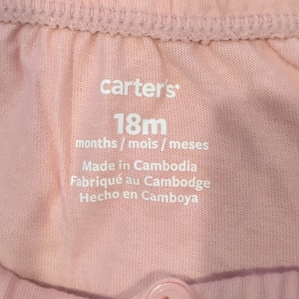 Carter's Baby Pink Short Sleeve Top size 18 Months